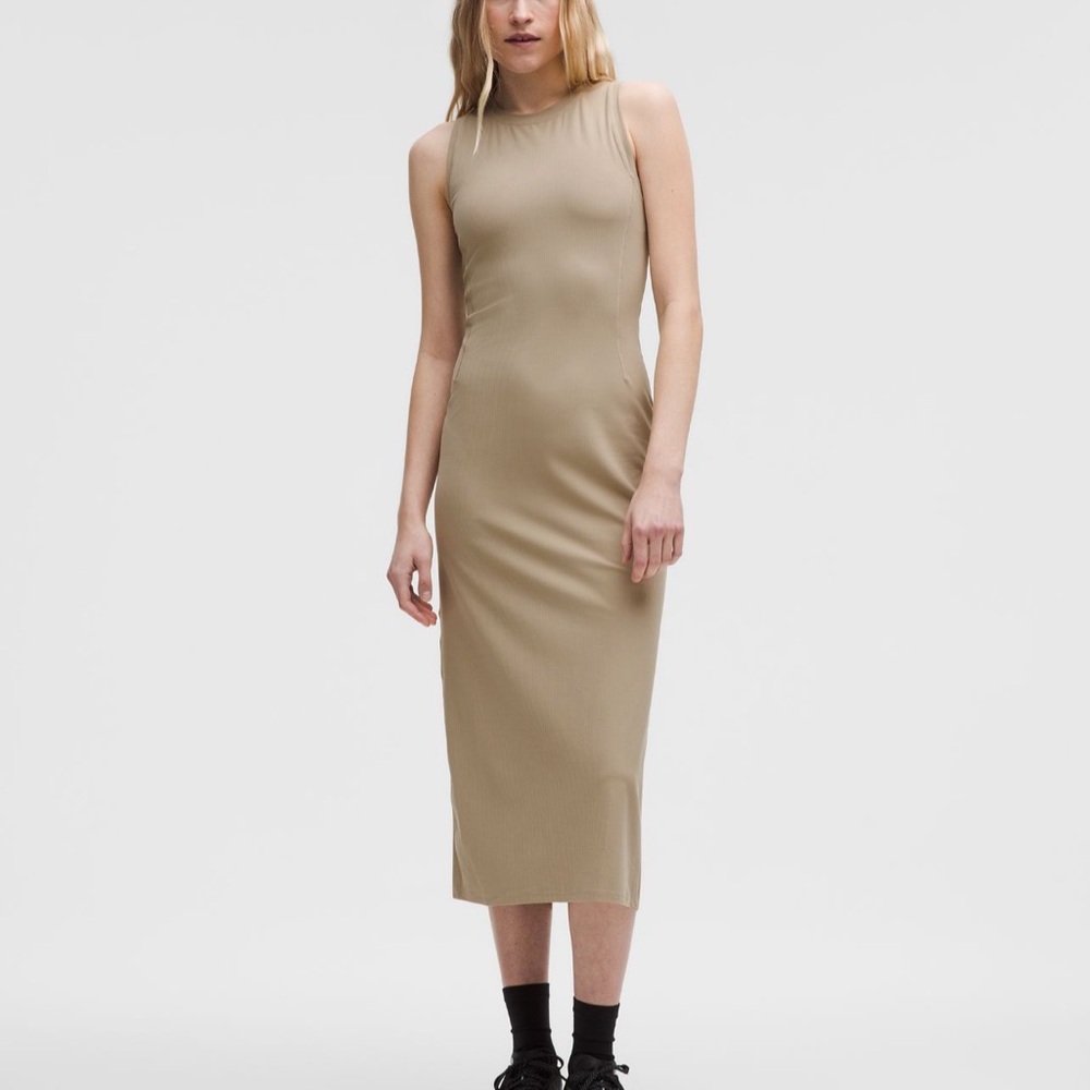 Lululemon | All Aligned Ribbed Midi Dress size 6 - Picture 11 of 11